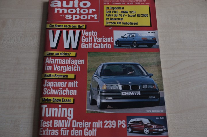 Deckblatt Auto Motor und Sport (25/1991)